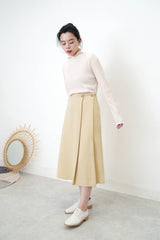 Nude stripe texture top