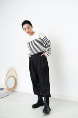 Dark grey straight cut trousers