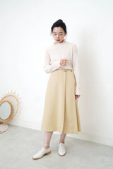 Nude stripe texture top