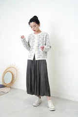 Premium cardigan in love letter print