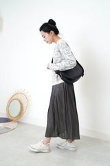 Black half moon bag