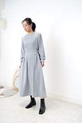 Blue one piece w/ waist belt