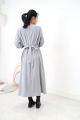 Blue one piece w/ waist belt