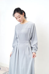 Blue one piece w/ waist belt