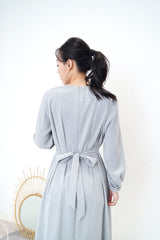 Blue one piece w/ waist belt