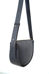 Black half moon bag
