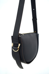 Black half moon bag