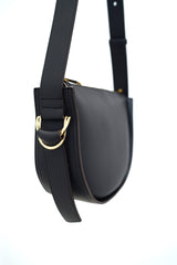 Black half moon bag