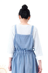 Light blue soft demi cami dress w/ side strings
