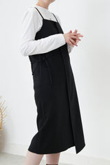 Black cami one piece w/ waist strings