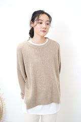 White oversized inner w/ side vents