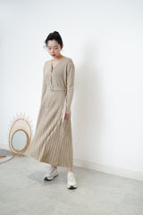 Oatmeal soft knit one piece