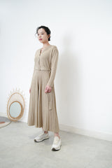 Oatmeal soft knit one piece