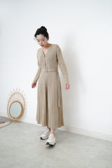 Oatmeal soft knit one piece