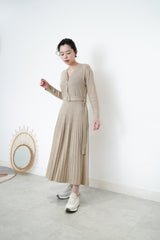 Oatmeal soft knit one piece
