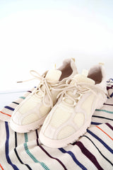 Nude tone sport sneakers