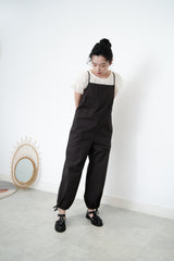 Charcoal cami dungarees w/ adjustable straps