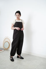 Charcoal cami dungarees w/ adjustable straps