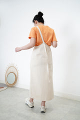 Ivory skirt w/ asy. Strap