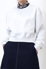 Blue stripe pattern scarf in diamond shape