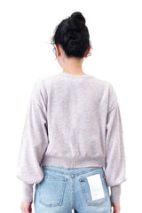 pink minimal knit top