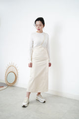 Ivory skirt w/ asy. Strap