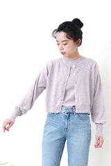 pink minimal knit top