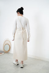 Ivory skirt w/ asy. Strap
