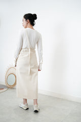 Ivory skirt w/ asy. Strap