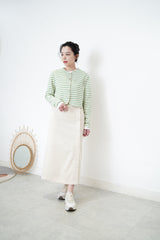 Ivory skirt w/ asy. Strap