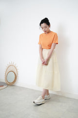 Orange basic tee