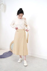 Ivory sweater w/ button up detail