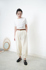 Brown leather belt w/ bronze buckle