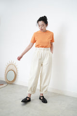 Orange basic tee
