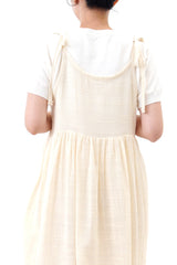 Ivory cami mock dress in stripes pattern