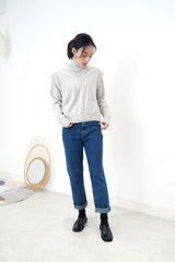 Grey fine wool sweater set