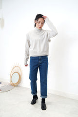 Grey fine wool sweater set