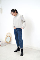 Grey fine wool sweater set