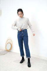 Grey fine wool sweater set