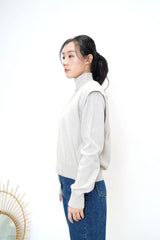 Grey fine wool sweater set