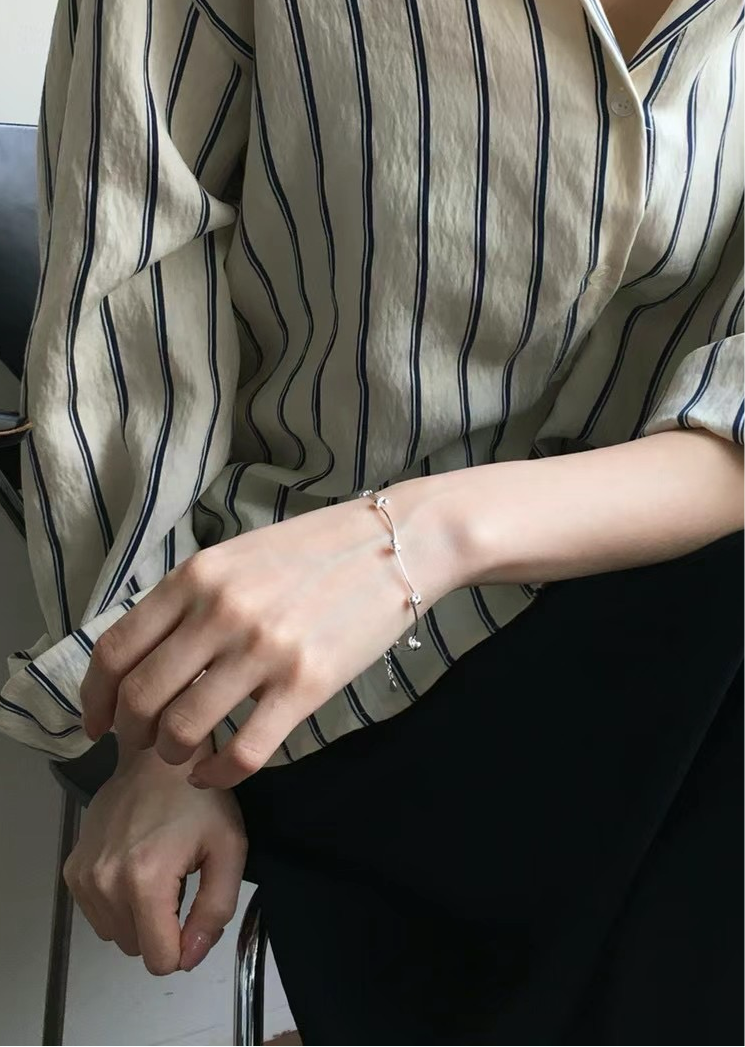 Silver premium chain bracelet