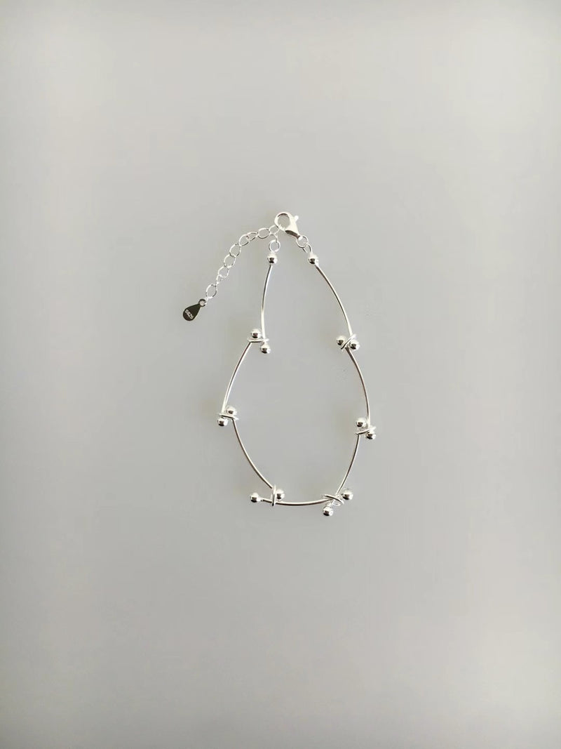Silver premium chain bracelet