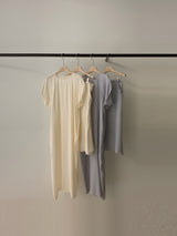 Butter yellow one piece w/ attachable layer