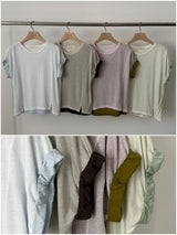 2 in 1 contrast layer Tee