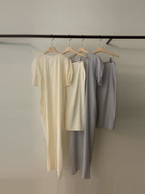 Butter yellow one piece w/ attachable layer