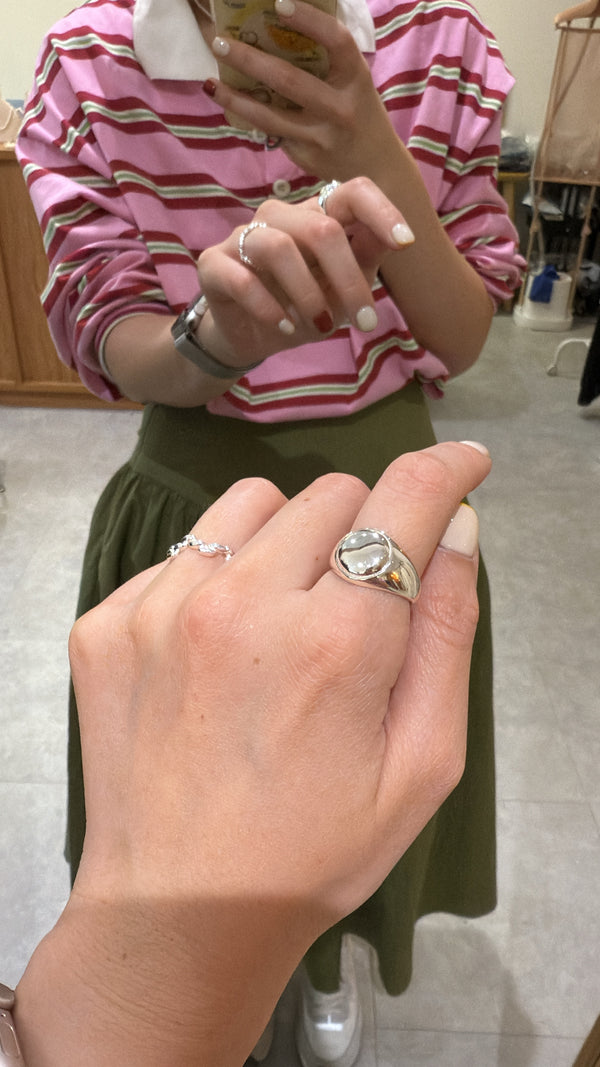 925 silver bold ring