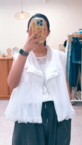 White mesh layer balloon outer