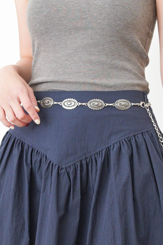 Vintage metallic belt