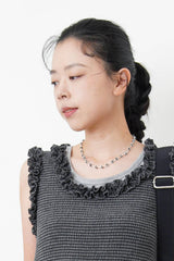 black bead necklace