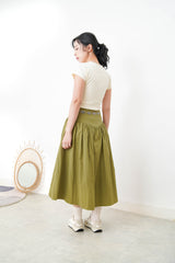 Cream basic tee top